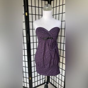 Purple leopard mini dress Y2K inspired